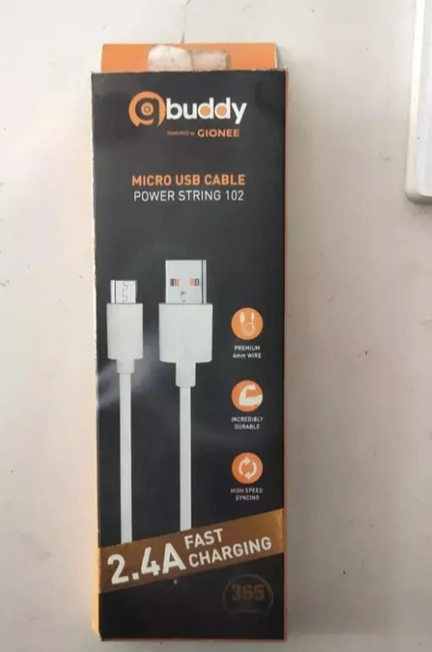 Gionee U BUDDY TYPE-Micro Usb usb cable use for high speed charging and data transfer uploaded by Raghav Gadgets on 5/7/2023