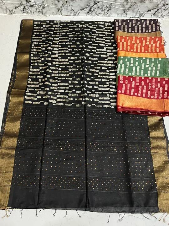 Sequence pallu Batik printed saree  uploaded by SAAD CREATIONS on 5/7/2023