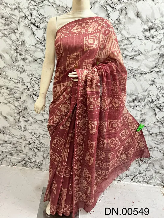 Banswara silk batik print saree uploaded by SAAD CREATIONS on 5/7/2023