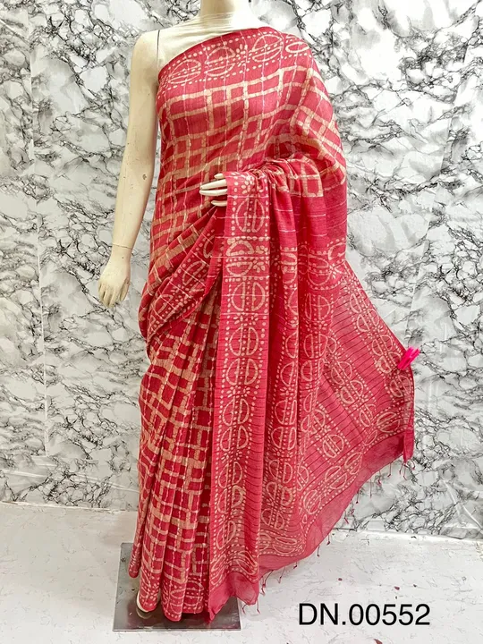 Banswara silk batik print saree uploaded by SAAD CREATIONS on 5/7/2023