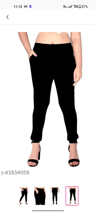 Post image Ankle length pocket leggings #premium quality #white and black colour 
available