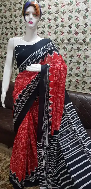 PURE HAND BLOCK PRINT COTTON MULMUL SAREES WITH BLOUSE  uploaded by SHREE GOVIND COLLECTION on 5/7/2023