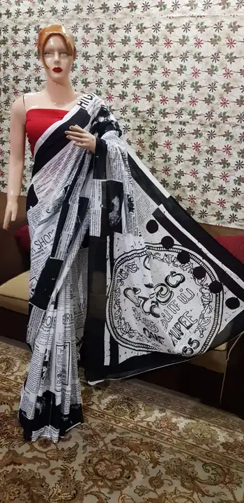 PURE COTTON HAND BLOCK PRINT COTTON MULMUL Sarees with blouse  uploaded by SHREE GOVIND COLLECTION on 5/7/2023