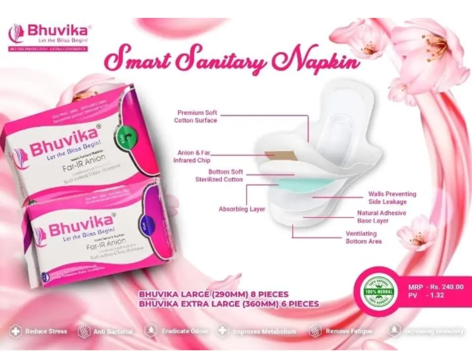 Chemical Free Smart Sanitary Napkins  
 uploaded by Dazzle Dreams Collections on 5/7/2023