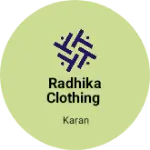 Business logo of Radhika clothing