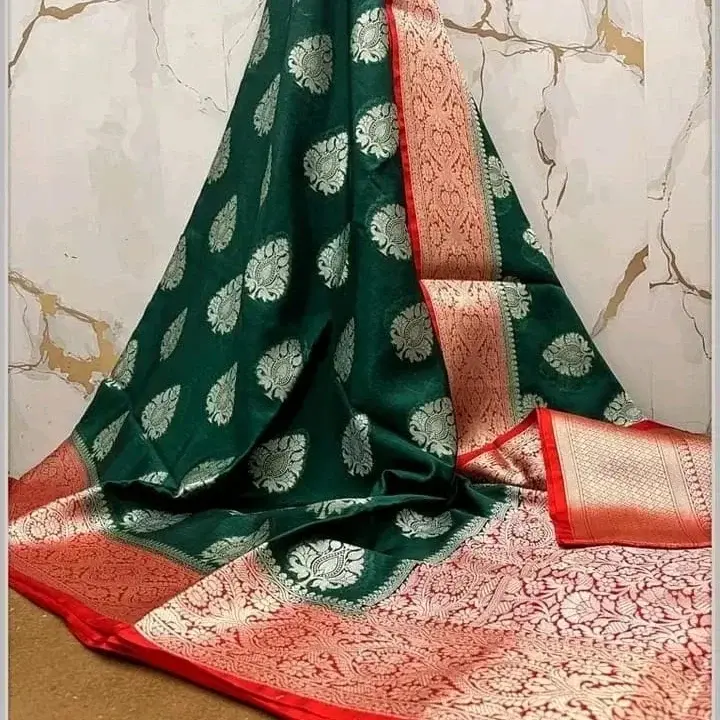 BANARASi artificial semi silk sarees  uploaded by AAMINA SAREES on 5/7/2023