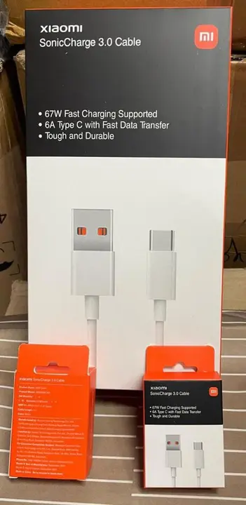 Mobile charger and cable  uploaded by Hetvik mobile accessories on 5/7/2023