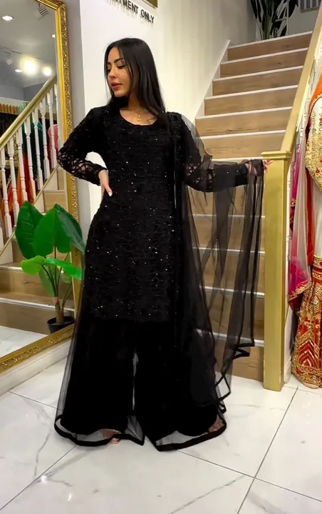 Top plazoo dupatta  uploaded by Villa outfit on 5/7/2023