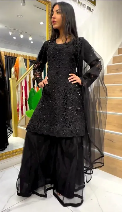 Top plazoo dupatta  uploaded by Villa outfit on 5/7/2023