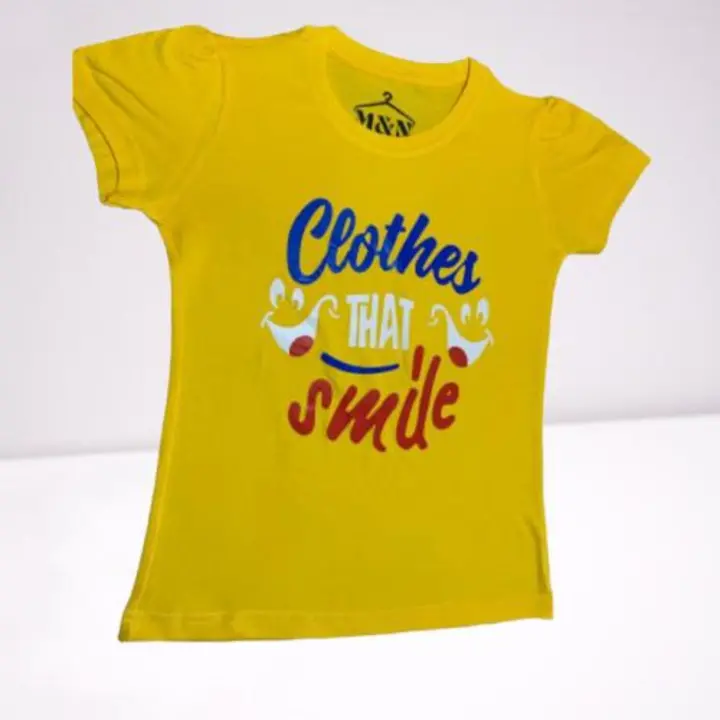 Girls top smile print  uploaded by MN COLLECTIONSS on 5/30/2024