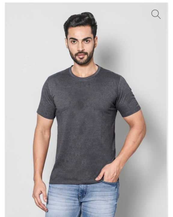 Grayzone Basic Men Round Neck M-grey T-shirt uploaded by Sai Shradha Creation on 5/20/2024