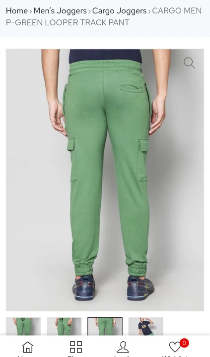 CARGO MEN P-GREEN LOOPER TRACK PANT uploaded by Sai Shradha Creation on 5/7/2023