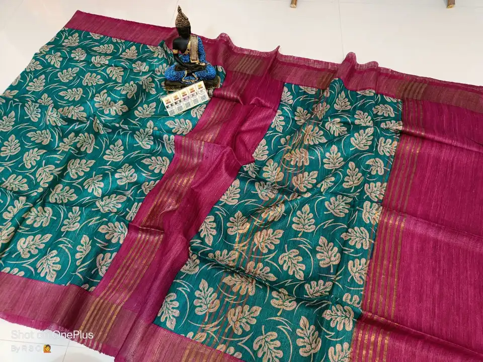 TUSSAR GHICHA JARI SAREE uploaded by S.N.COLLECTIONS  on 5/7/2023