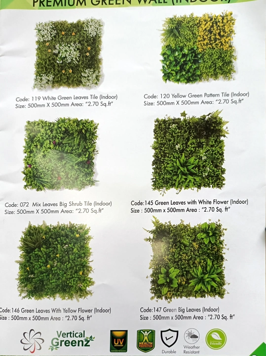 Artificial vertical greenz for balcony lawn garden  uploaded by business on 5/7/2023