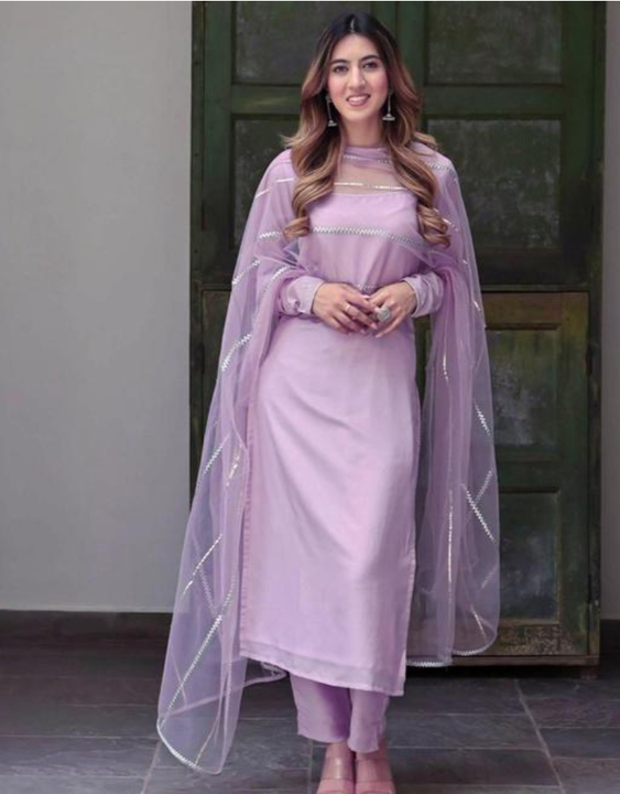 Stylish Purple Color Georgette Kurta Dupatta Sets uploaded by Fashionable dresses on 5/7/2023