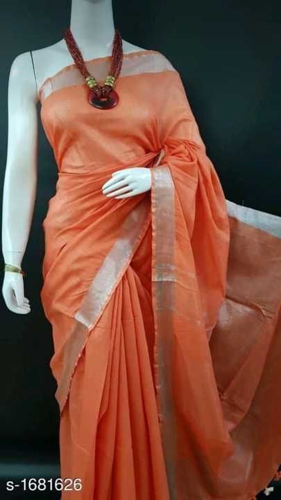 Khadi lilen sarees uploaded by S.p sarees store on 3/8/2021