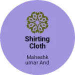 Business logo of Shirting cloth merchant