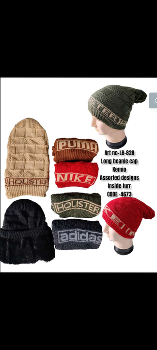 Woollen cap for men and women beanie cap long cap winter cap  uploaded by Ns fashion knitwear on 5/30/2024