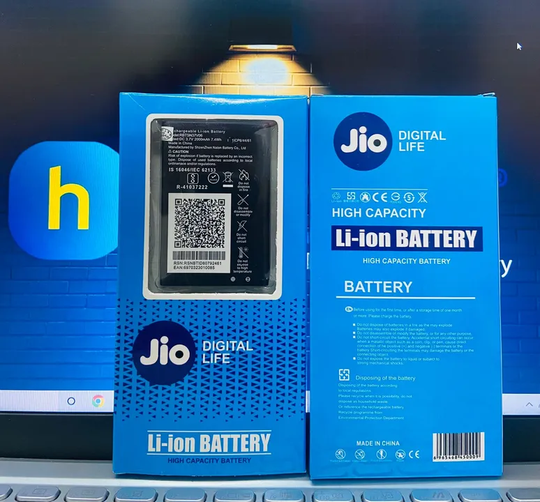 Jio 2000mah battery best quality 1year warranty  uploaded by Heartium®️ Company on 5/7/2023