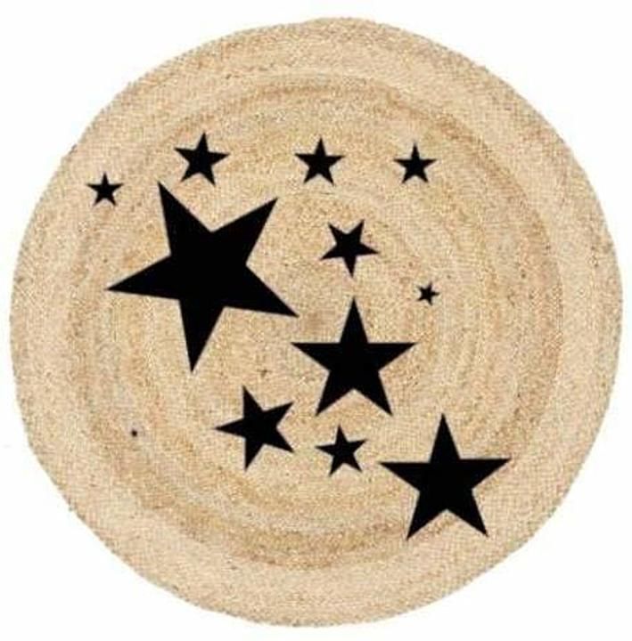 100 % jute 90 CMS Printed round mat uploaded by business on 7/12/2020