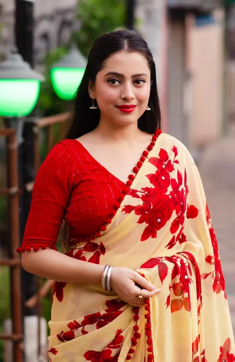 Georgette saree uploaded by VARDHAK COLLECTION  on 5/7/2023