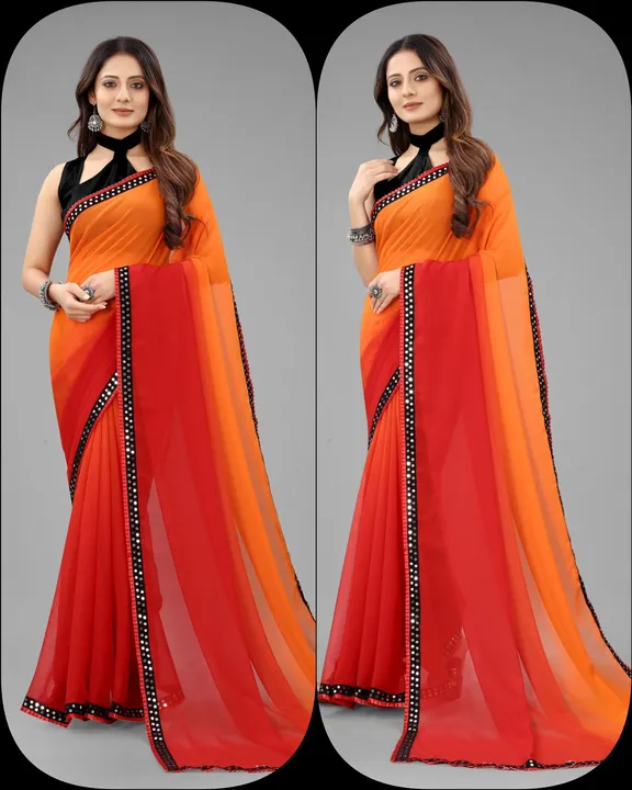 Pure Georgette saree uploaded by VARDHAK COLLECTION  on 5/7/2023