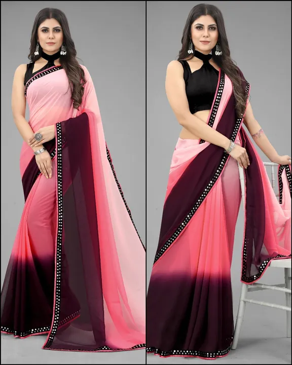 Pure Georgette saree uploaded by VARDHAK COLLECTION  on 5/7/2023