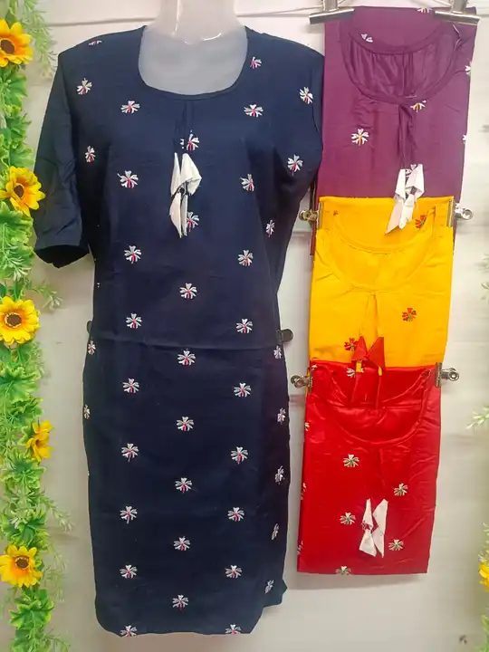 Rayon Full Body Embroidery Kurti uploaded by Arham Garments on 5/7/2023