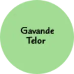 Business logo of Gavande Telor