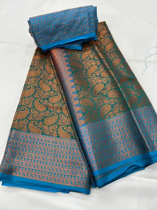 Copper soft silk saree  uploaded by SAURYA LIFE STYLE on 5/7/2023