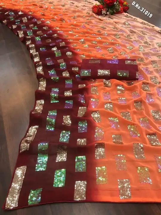 *Presenting you most beautiful box seqwance saree collection* 

*😍NEW COLOURS ADDED😍*
*D.No.31019* uploaded by Maa Arbuda saree on 5/7/2023