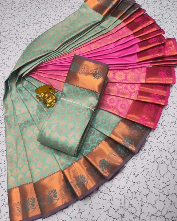 Kanchipuram semi silk sarees  uploaded by AJ Tex sarees on 5/7/2023