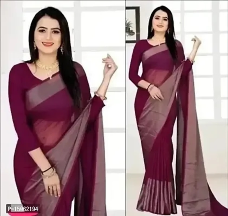 Chiffon saree with blouse uploaded by business on 5/7/2023