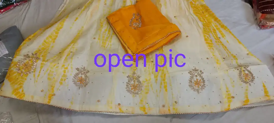 *Beautiful Lahenghas*

For This Wedding Season

Designer product

Pure chinon silk langha & chinon D uploaded by Gotapatti manufacturer on 5/7/2023