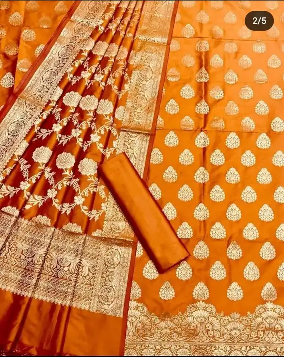 Banaradi Katan silk suits uploaded by Banarasi Weavers on 5/7/2023