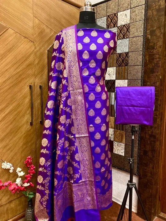 Banaradi Katan silk suits uploaded by Banarasi Weavers on 5/7/2023