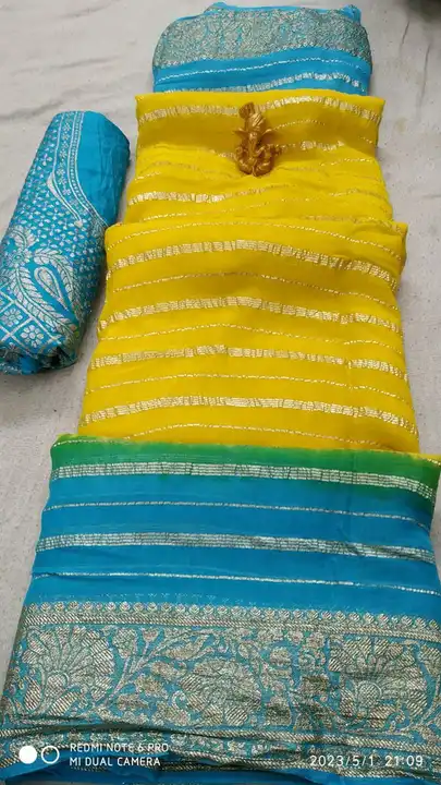 JPR …presents  Summer special saree

*beautiful color combination Saree for all ladies*

👉keep shop uploaded by Gotapatti manufacturer on 5/7/2023