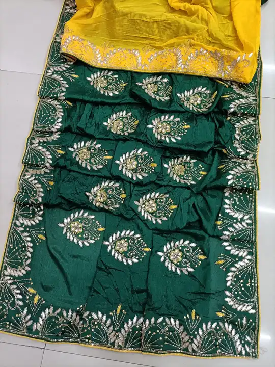 😍😍 *NEW LAUNCHED*😍😍

💃🏻 Special Fancy Colour Matching Chart 😍

💃🏻Chinnon Fabric Saree...... uploaded by Gotapatti manufacturer on 5/7/2023