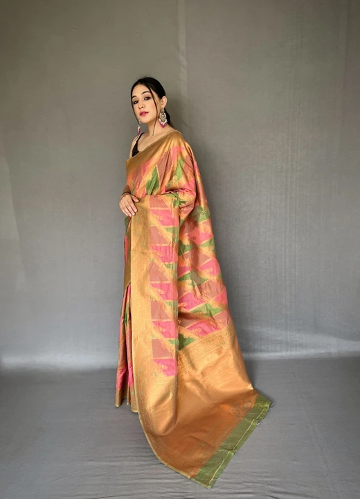 Tissue silk saree uploaded by Miss Lifestyle on 5/8/2023