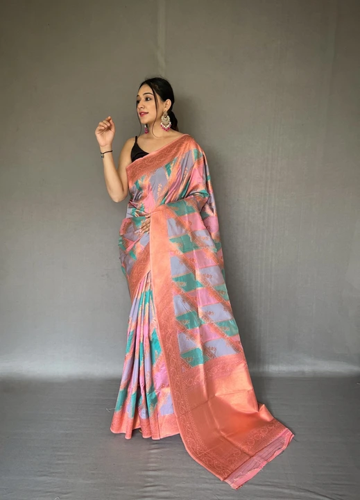 Tissue silk saree uploaded by Miss Lifestyle on 5/8/2023