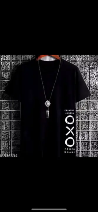 Post image Stylish &amp; Trendy OXO Printed Polyester Black Tshirt