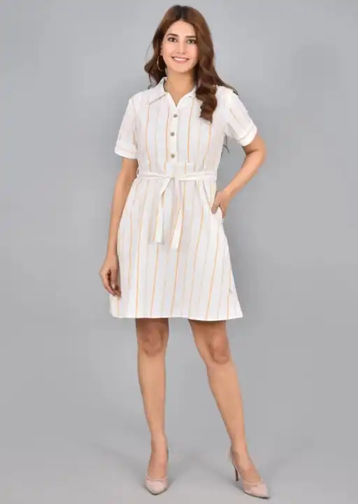 Knee length cotton dress uploaded by Deepika Designer Saree on 5/8/2023