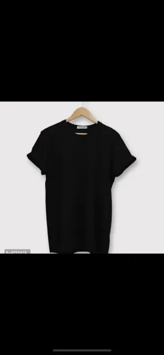Trendy Plain Black T shirt  uploaded by GGN ENTERPRIESES on 5/8/2023
