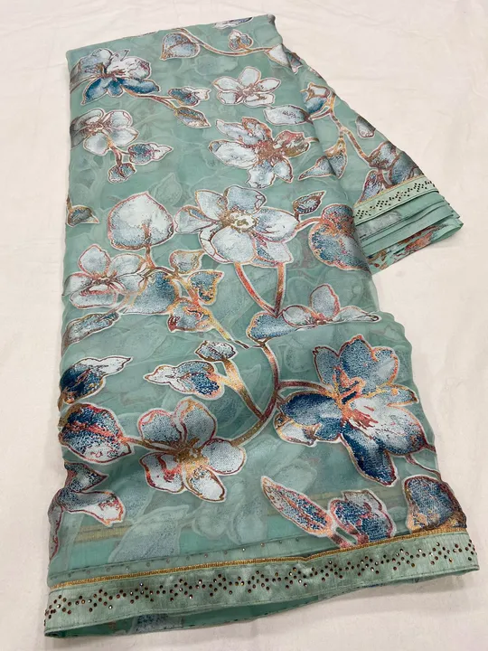 *New launc

*PRICE-1250/+$*

*BEAUTIFUL EXPORT QUALITY IMPORTED ORIGINAL BRASOO FABRIC WITH Patti AT uploaded by Divya Fashion on 5/8/2023