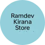 Business logo of Ramdev kirana store and cloth online