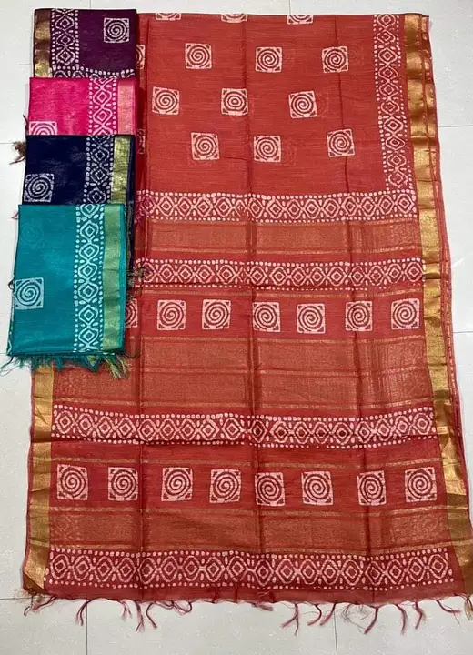 Bhagalpuri Kota silk saree  uploaded by Badri batik on 5/8/2023