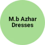 Business logo of M.B Azhar dresses
