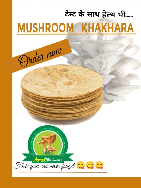 Mushroom khakhra uploaded by business on 5/8/2023