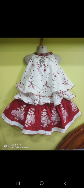 Kids dress girl top and skart  20size febic-Reone  uploaded by Real fashion on 5/8/2023