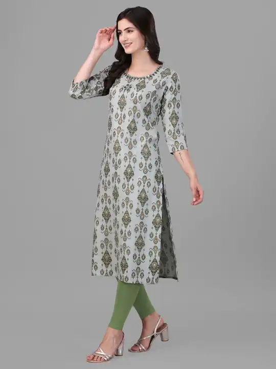 Presenting our new range of *DESIGNER KURTI WITH HANDWORK uploaded by Bandhani handcrafted on 5/8/2023